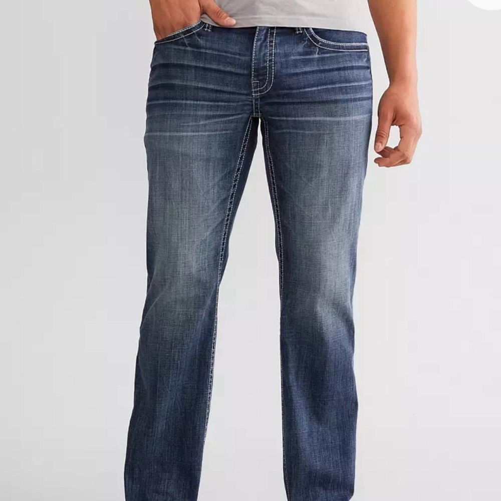 BKE Men's‎ Dark Indigo Straight Jeans